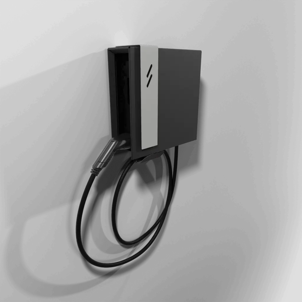 Blitz Power - Wall Single - Laadpaal zwart;wit;grijs / station de recharge noir;blanc;gris - 3F 22kW socket Type2 - RFID, OCPP